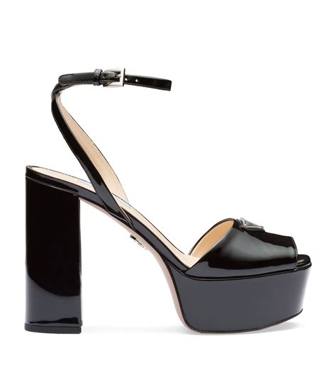 prada leather open toe sandals|prada platform sandals outlet.